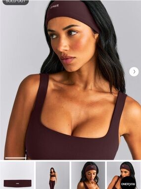Oner Active Softmotion Headband Plum Brown